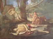 Nicolas Poussin E-cho and Narcissus (mk05) oil painting